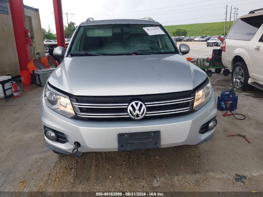 2012 Volkswagen Tiguan Se VIN: WVGBV7AX0CW593693 Lot: 40163999