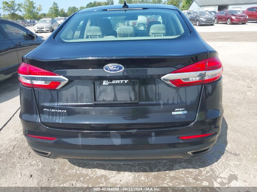 2019 Ford Fusion Se VIN: 3FA6P0T9XKR264674 Lot: 40164008