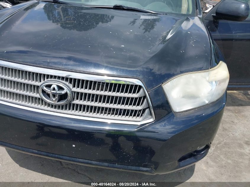 2009 Toyota Highlander Hybrid Limited VIN: JTEEW44A892026678 Lot: 40164024