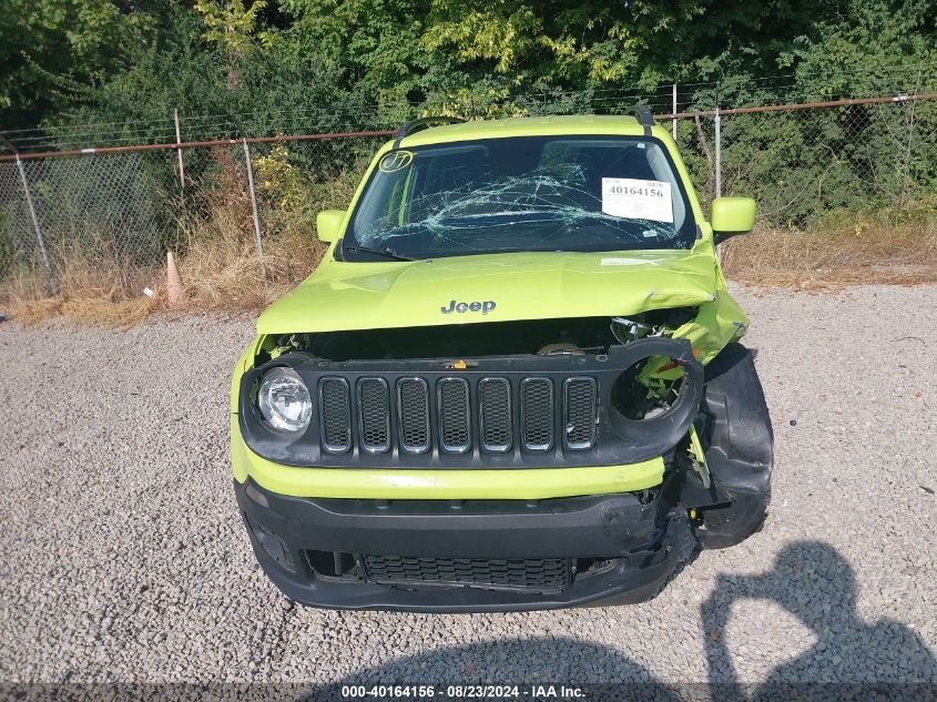 2017 Jeep Renegade Latitude 4X4 VIN: ZACCJBBBXHPF22466 Lot: 40164156