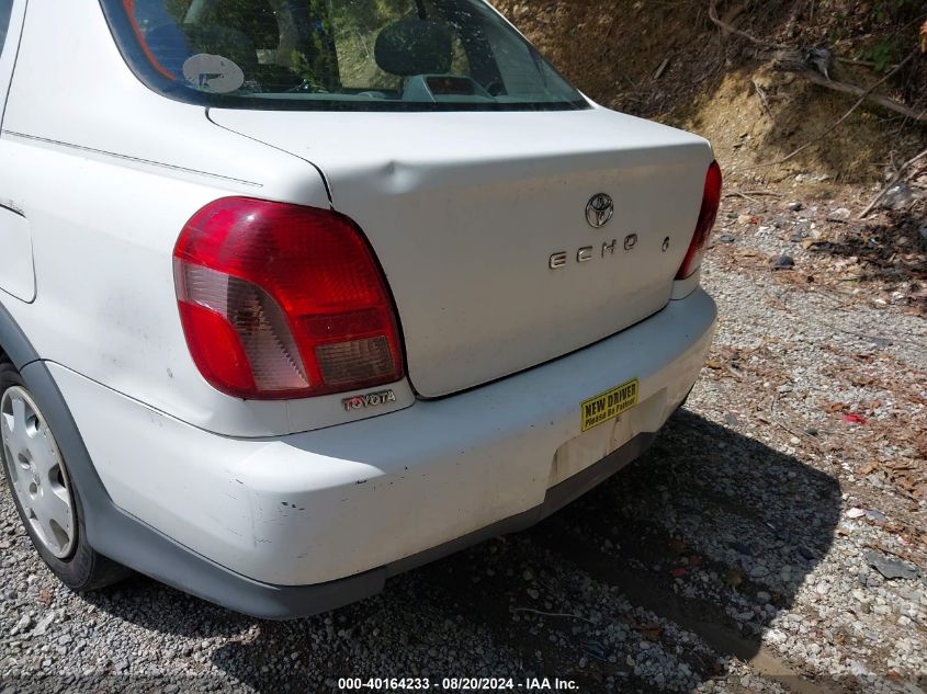2000 Toyota Echo VIN: JTDBT1236Y0067405 Lot: 40164233