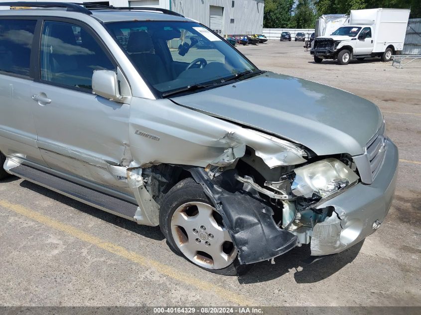 2004 Toyota Highlander Limited V6 VIN: JTEEP21A640033946 Lot: 40164329