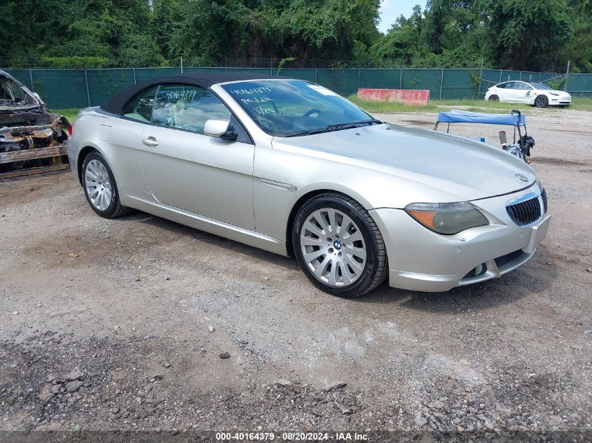 2005 BMW 645Ci VIN: WBAEK73405B323254 Lot: 40164379