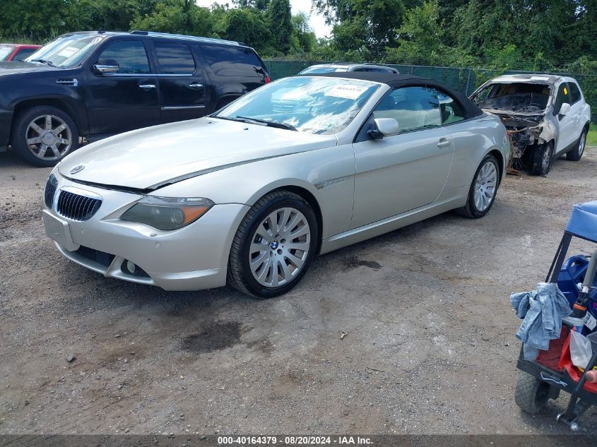 2005 BMW 645Ci VIN: WBAEK73405B323254 Lot: 40164379