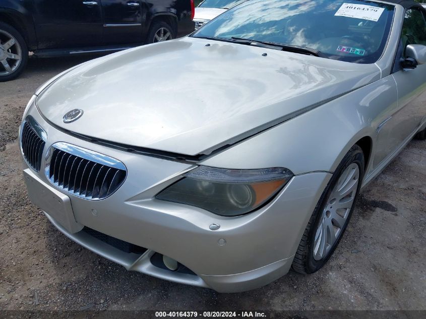 2005 BMW 645Ci VIN: WBAEK73405B323254 Lot: 40164379