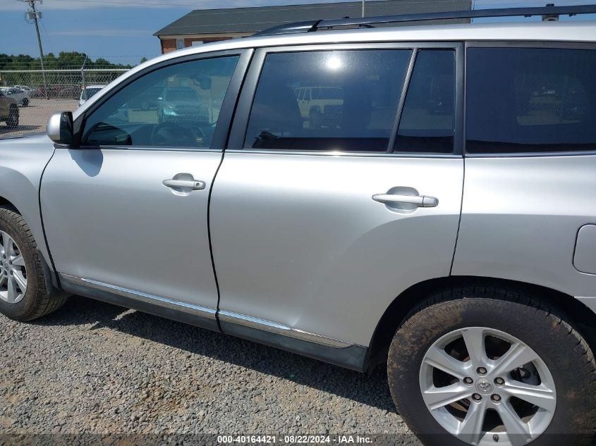 2013 Toyota Highlander Se V6 VIN: 5TDBK3EH7DS266363 Lot: 40164421