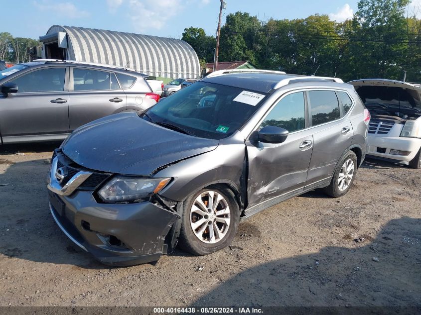 2016 Nissan Rogue Sv VIN: KNMAT2MV1GP667027 Lot: 40164438