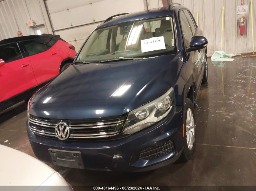 2016 Volkswagen Tiguan S VIN: WVGAV7AXXGW601414 Lot: 40164496