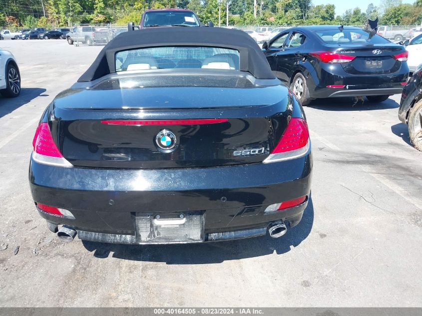 2007 BMW 650I VIN: WBAEK13547CN81909 Lot: 40164505