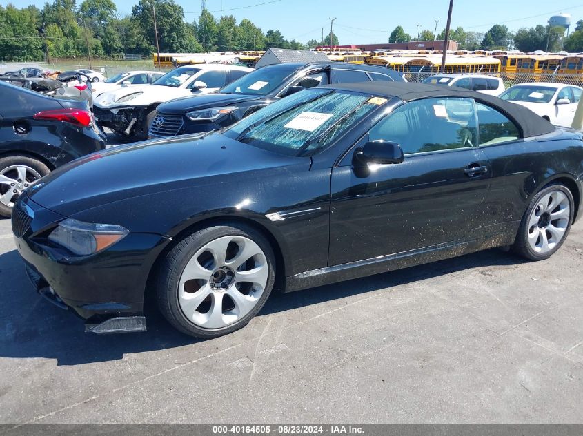 2007 BMW 650I VIN: WBAEK13547CN81909 Lot: 40164505