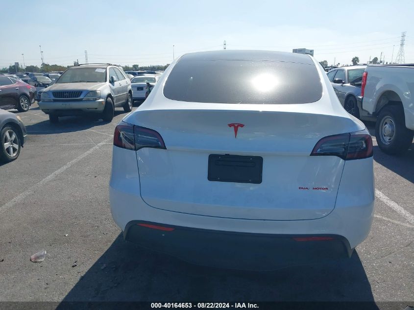 2023 Tesla Model Y Awd/Long Range Dual Motor All-Wheel Drive VIN: 7SAYGDEE2PA087826 Lot: 40164653