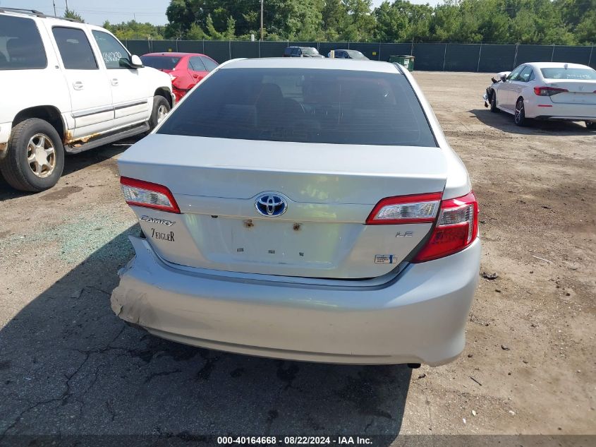 2014 TOYOTA CAMRY HYBRID LE - 4T1BD1FK0EU115608