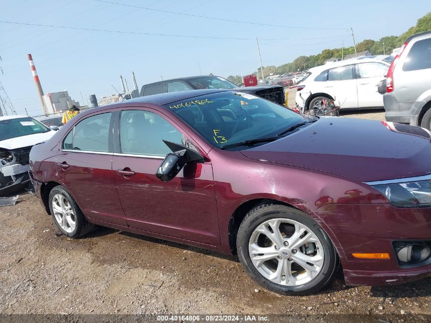 2012 Ford Fusion Se VIN: 3FAHP0HA6CR379513 Lot: 40164806