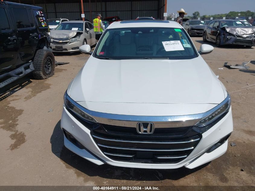 2022 Honda Accord Exl VIN: 1HGCV1F56NA004760 Lot: 40164911