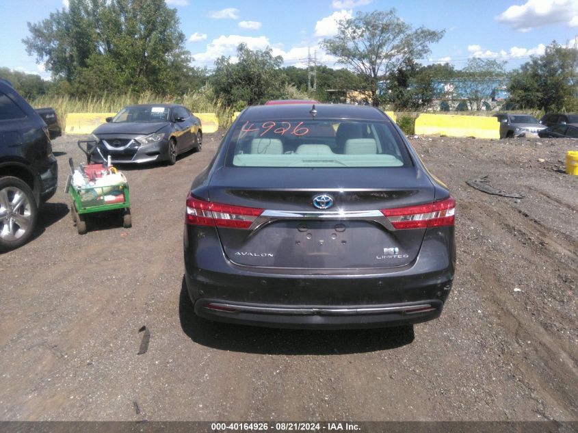 2015 Toyota Avalon Hybrid Limited VIN: 4T1BD1EB7FU038299 Lot: 40164926