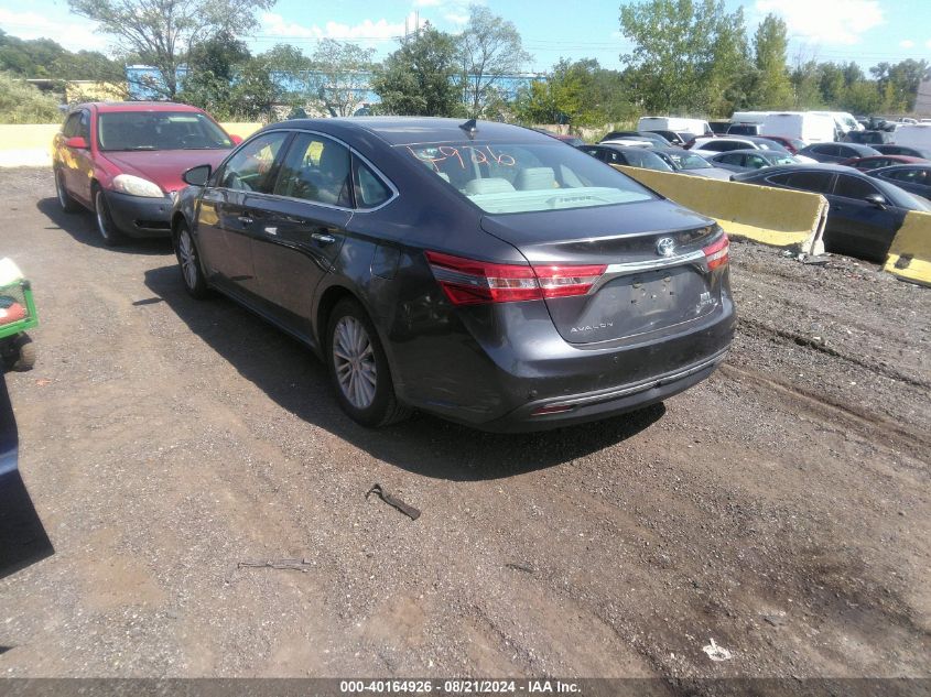 2015 Toyota Avalon Hybrid Limited VIN: 4T1BD1EB7FU038299 Lot: 40164926