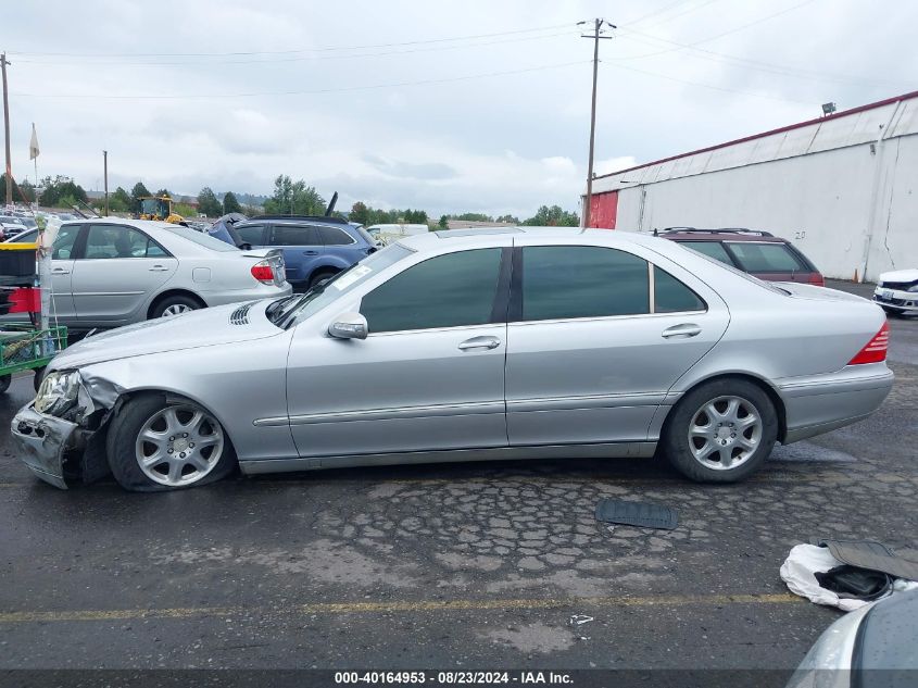 2003 Mercedes-Benz S 430 VIN: WDBNG70J93A356382 Lot: 40164953