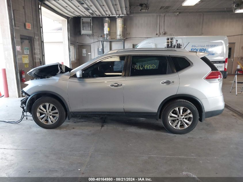 2015 Nissan Rogue S/Sl/Sv VIN: KNMAT2MT2FP537321 Lot: 40164980