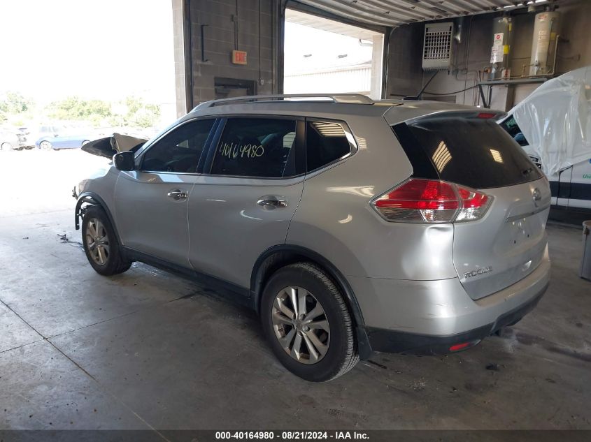 2015 Nissan Rogue S/Sl/Sv VIN: KNMAT2MT2FP537321 Lot: 40164980