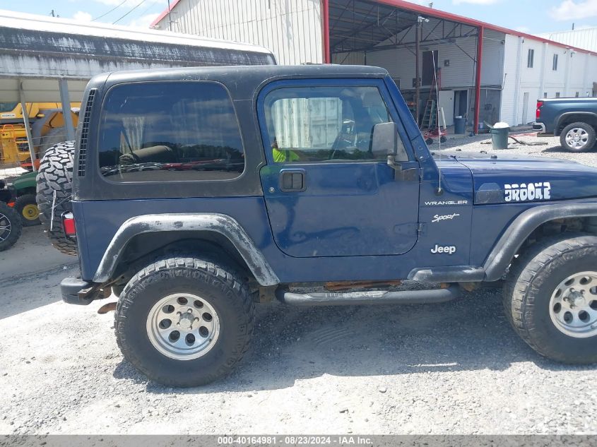 2002 Jeep Wrangler Sport VIN: 1J4FA49S82P716510 Lot: 40164981