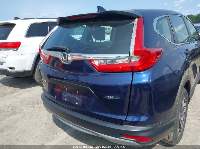 2017 Honda Cr-V Lx VIN: 5J6RW6H36HL001987 Lot: 40165052