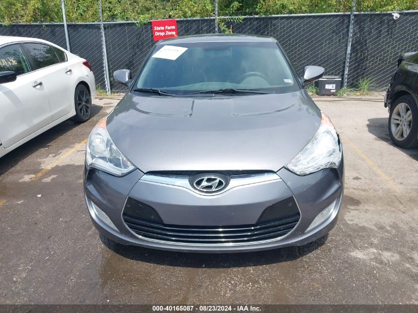 2013 Hyundai Veloster Base W/Black VIN: KMHTC6AD0DU158907 Lot: 40165087