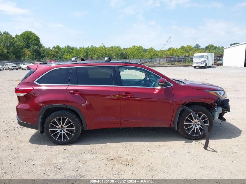 2017 Toyota Highlander Se VIN: 5TDJZRFH6HS471722 Lot: 40165130