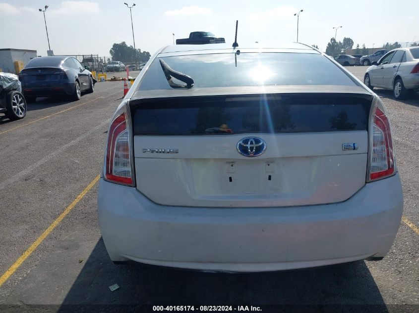 2012 Toyota Prius Two VIN: JTDKN3DU2C1511653 Lot: 40165174