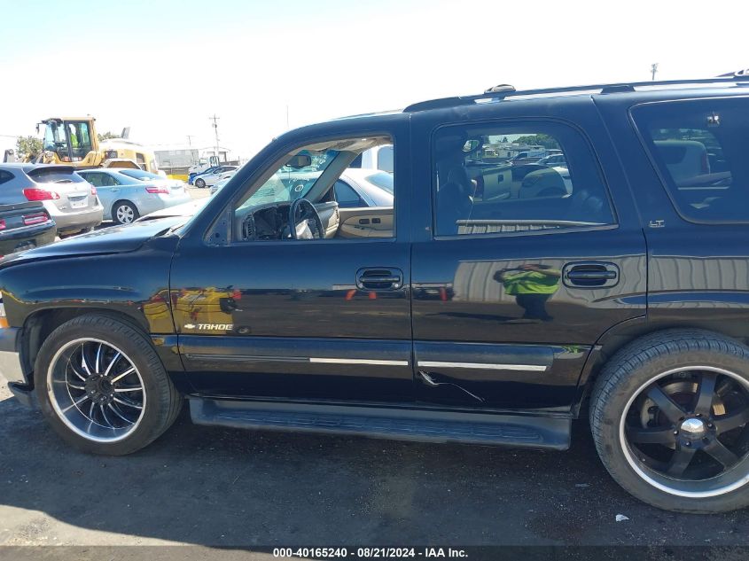 2001 Chevrolet Tahoe Lt VIN: 1GNEC13T81R209306 Lot: 40165240