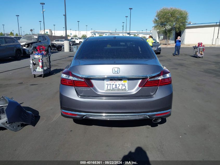 2016 Honda Accord Ex VIN: 1HGCR2F76GA162627 Lot: 40165361