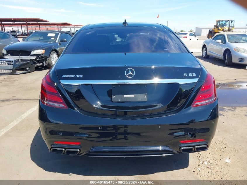 2020 Mercedes-Benz Amg S 63 4Matic VIN: WDDUG8JBXLA514986 Lot: 40165473