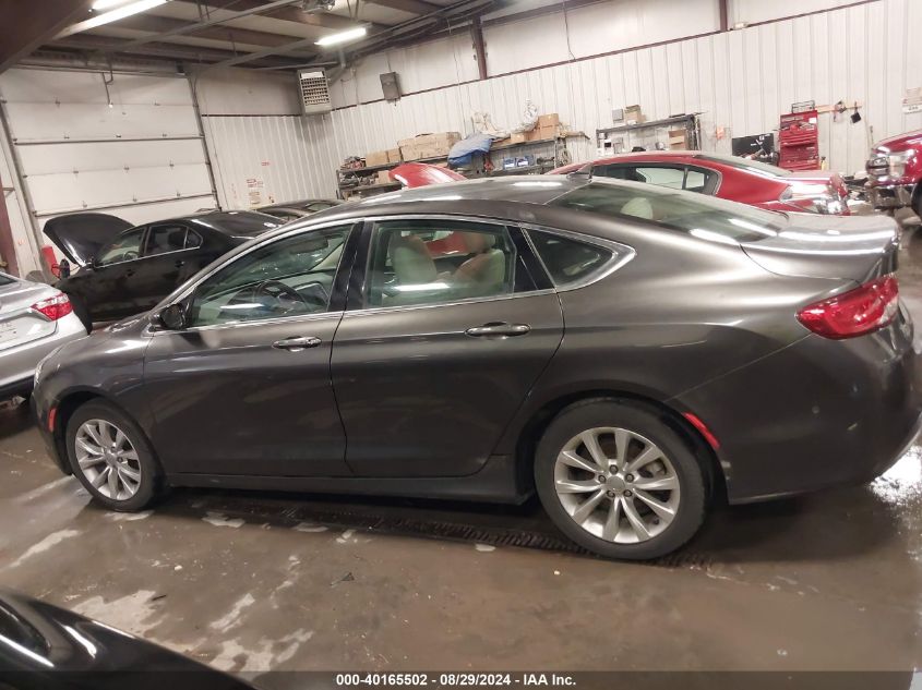 2015 Chrysler 200 C VIN: 1C3CCCCB7FN757674 Lot: 40165502