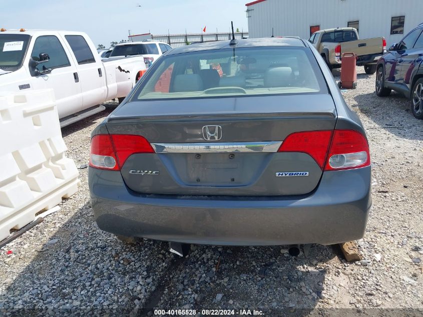 2009 Honda Civic Hybrid VIN: JHMFA36259S003672 Lot: 40165528