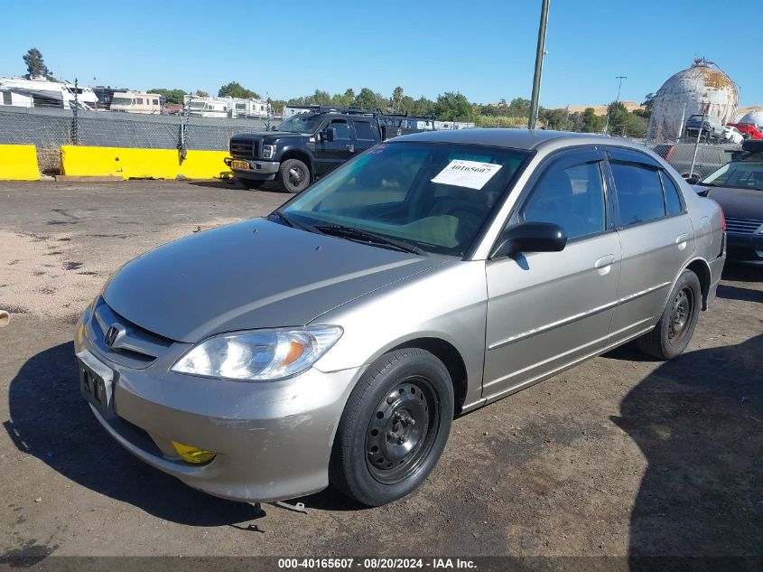 2004 Honda Civic Lx VIN: 2HGES16584H620882 Lot: 40165607