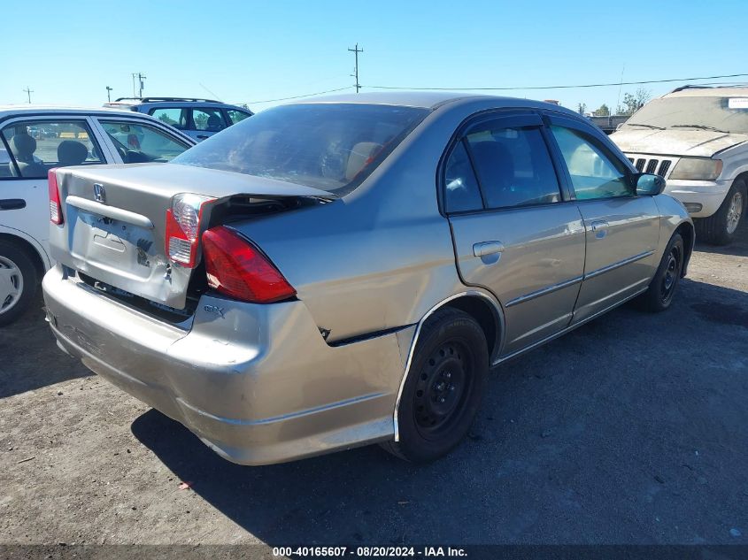 2004 Honda Civic Lx VIN: 2HGES16584H620882 Lot: 40165607