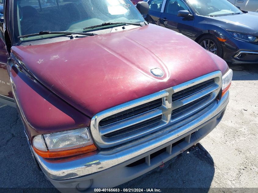 2000 Dodge Dakota Slt/Sport VIN: 1B7GL2AX2YS633595 Lot: 40165683