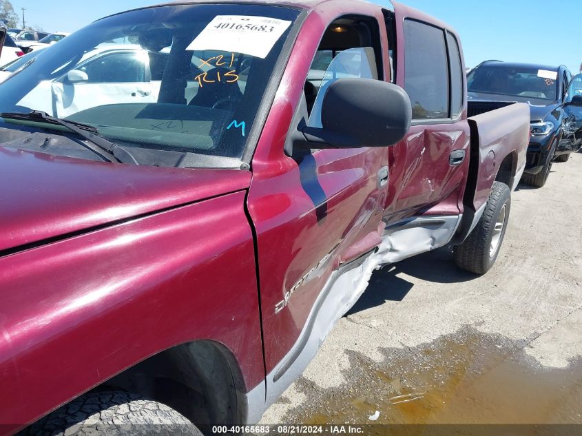 2000 Dodge Dakota Slt/Sport VIN: 1B7GL2AX2YS633595 Lot: 40165683