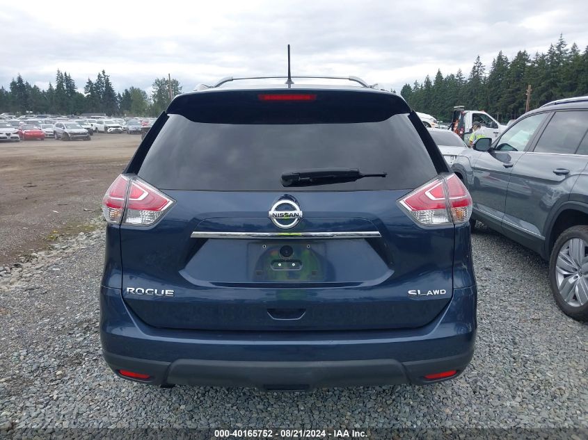 2015 Nissan Rogue Sl VIN: 5N1AT2MVXFC827701 Lot: 40165752