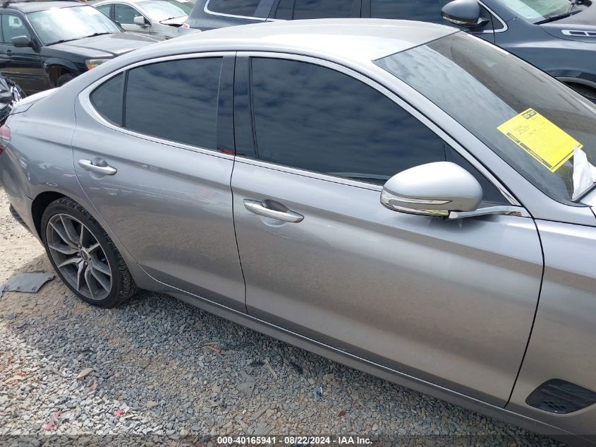 2022 Genesis G70 3.3T Rwd VIN: KMTG54TE3NU093841 Lot: 40165941