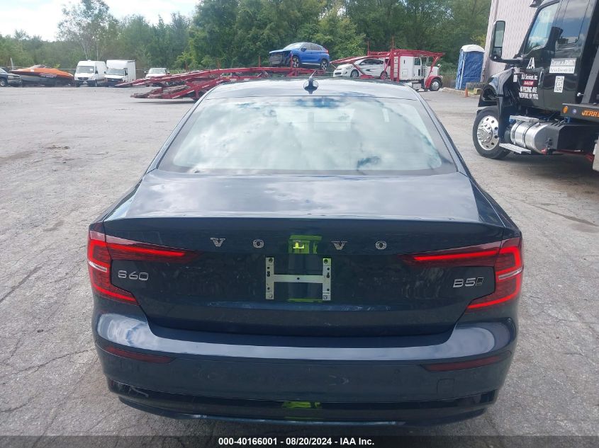 2024 Volvo S60 B5 Plus Dark Theme VIN: 7JRL12TL1RG319859 Lot: 40166001