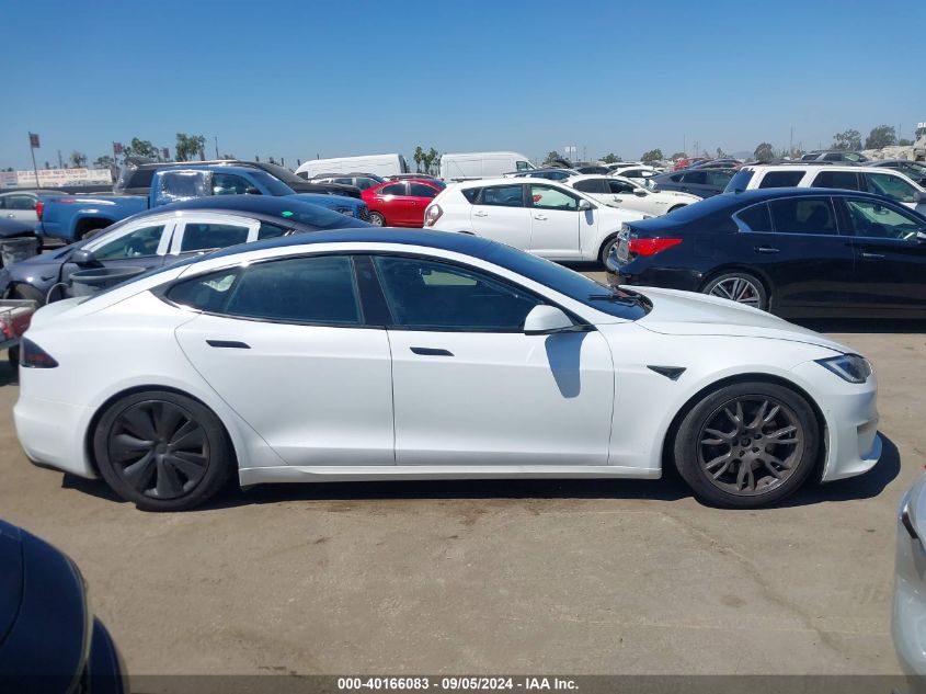 2022 Tesla Model S Dual Motor All-Wheel Drive VIN: 5YJSA1E54NF484263 Lot: 40166083