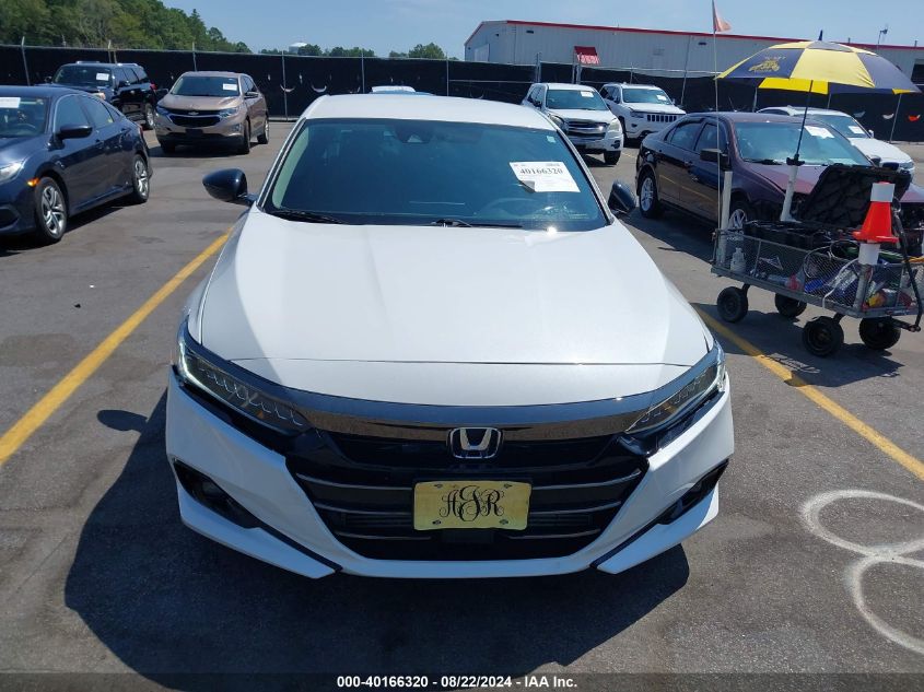 2021 Honda Accord Sport Special Edition VIN: 1HGCV1F43MA018170 Lot: 40166320