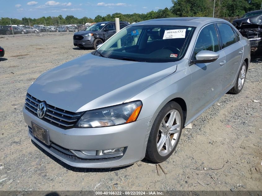 2012 Volkswagen Passat 3.6L V6 Se VIN: 1VWBM7A3XCC063749 Lot: 40166322