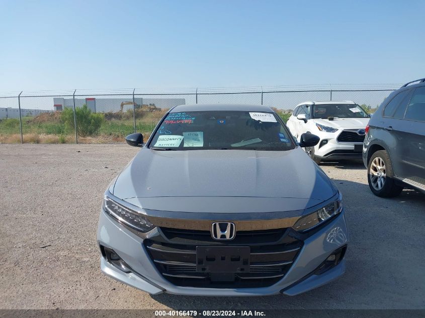 2022 Honda Accord Sport VIN: 1HGCV1F32NA123453 Lot: 40166479