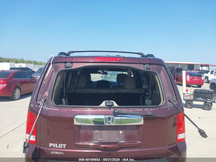 2012 Honda Pilot Ex-L VIN: 5FNYF3H53CB015844 Lot: 40166602