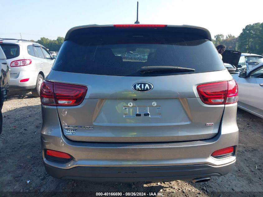 2019 Kia Sorento 2.4L L VIN: 5XYPG4A38KG490856 Lot: 40166690