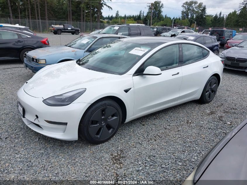 5YJ3E1EA0MF929831 2021 TESLA MODEL 3 - Image 2