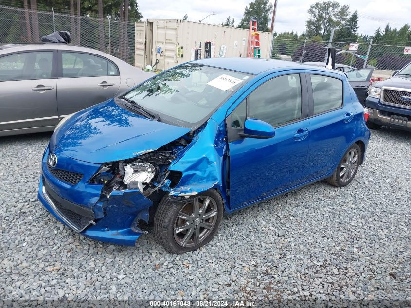 VIN JTDKTUD33DD572786 2013 Toyota Yaris, SE no.2