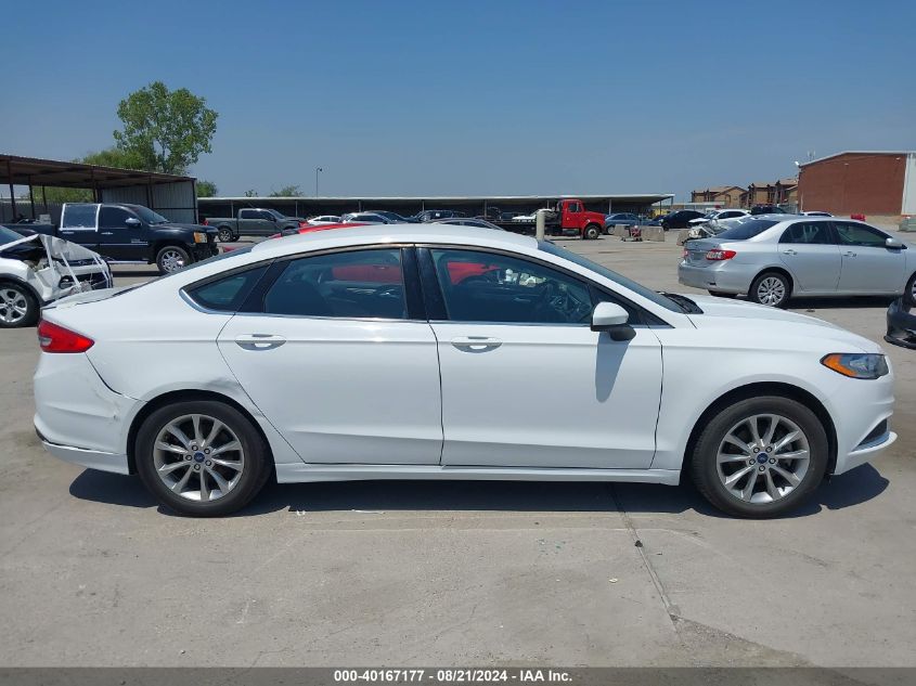 2017 Ford Fusion Se VIN: 3FA6P0H72HR162950 Lot: 40167177