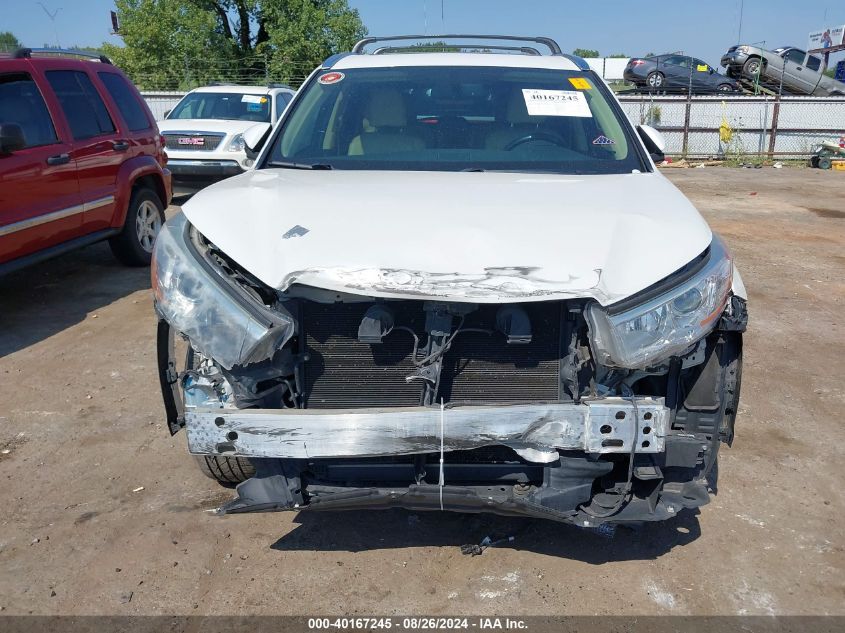 2015 Toyota Highlander Limited V6 VIN: 5TDDKRFH0FS077583 Lot: 40167245